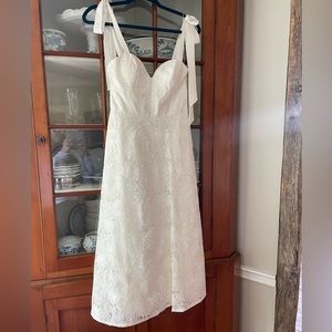 Aidan Mattox white dress
